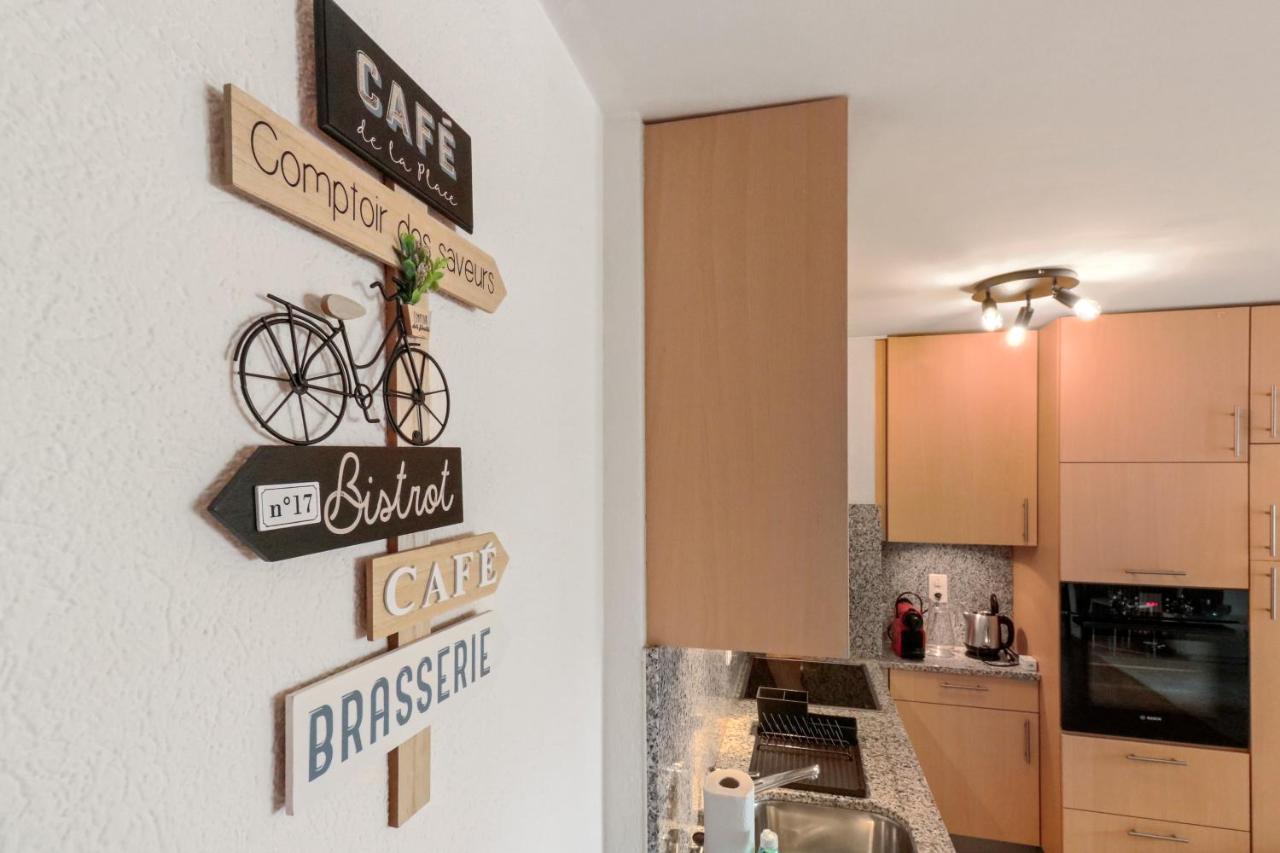 Logement Chaleureux Au Coeur De La Station Crans-Montana Dış mekan fotoğraf