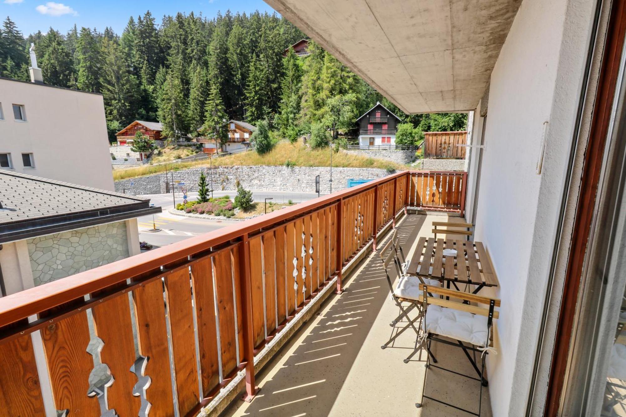 Logement Chaleureux Au Coeur De La Station Crans-Montana Dış mekan fotoğraf